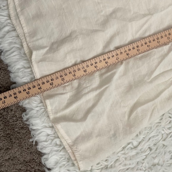 MINE Crochet Lace Neck High Neck Sleeveless Cream Tank Top Shirt M - Picture 5 of 7